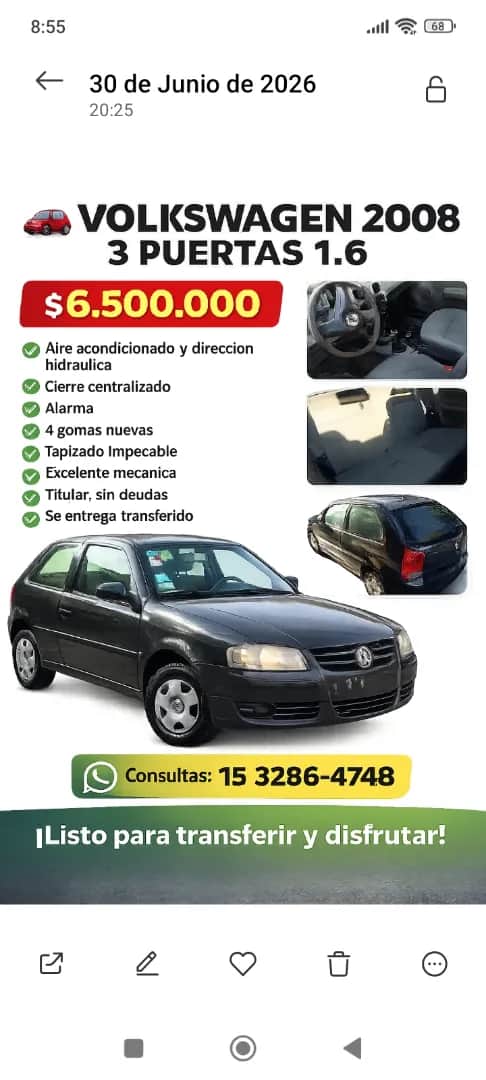 VOLKSWAGEN GOL - Vista principal