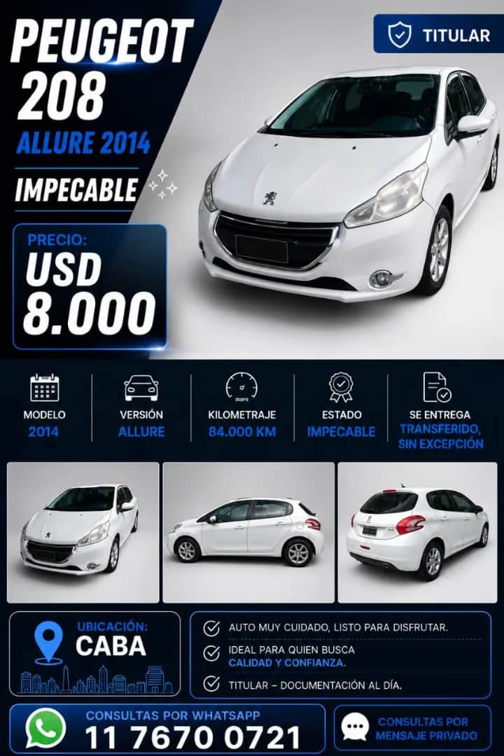 PEUGEOT 208 - Vista principal