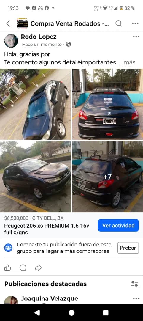 PEUGEOT 206 - Vista principal