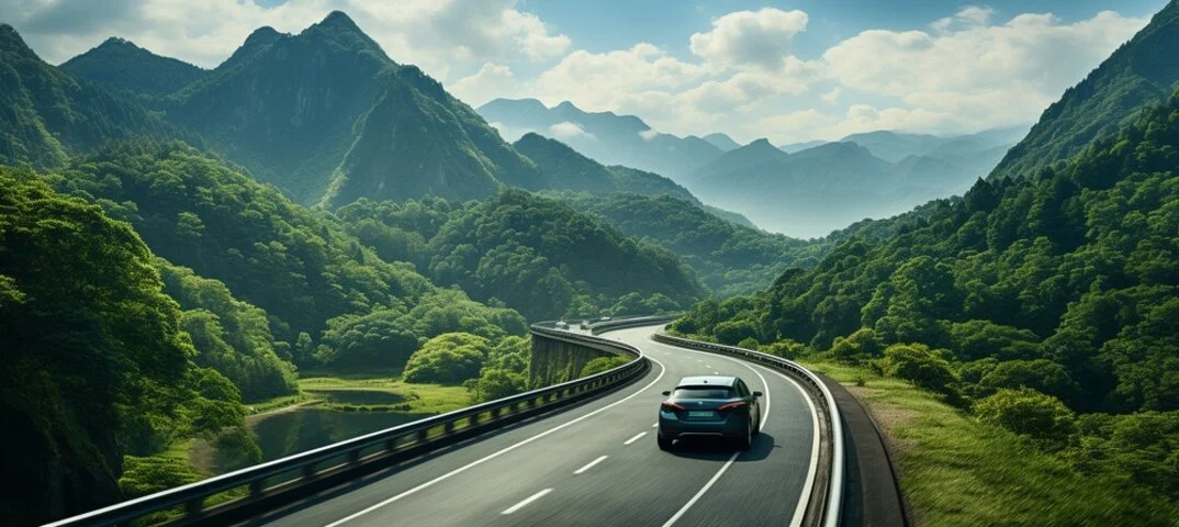 Auto en carretera